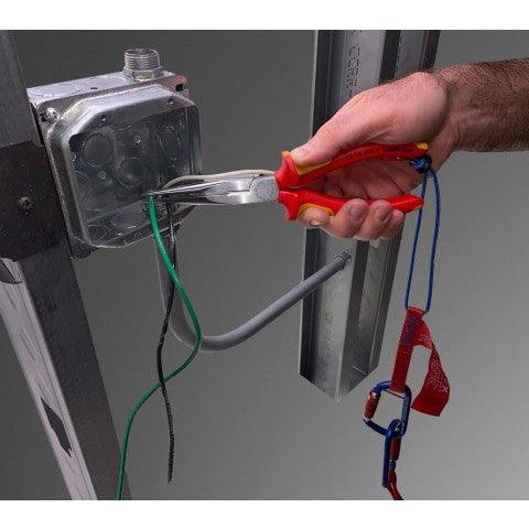 38" Tool Tethering Lanyard with Captive Eye Carabiner - First Choice Electric