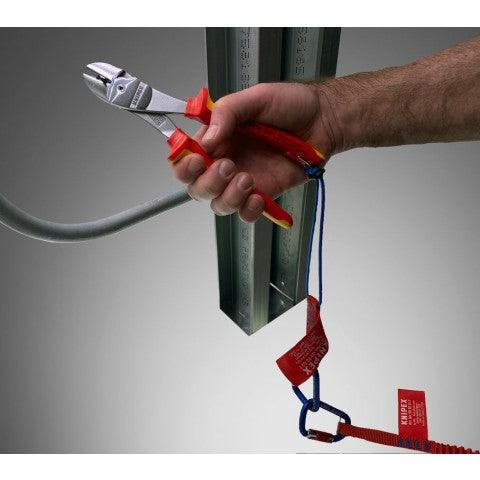 38" Tool Tethering Lanyard with Captive Eye Carabiner - First Choice Electric