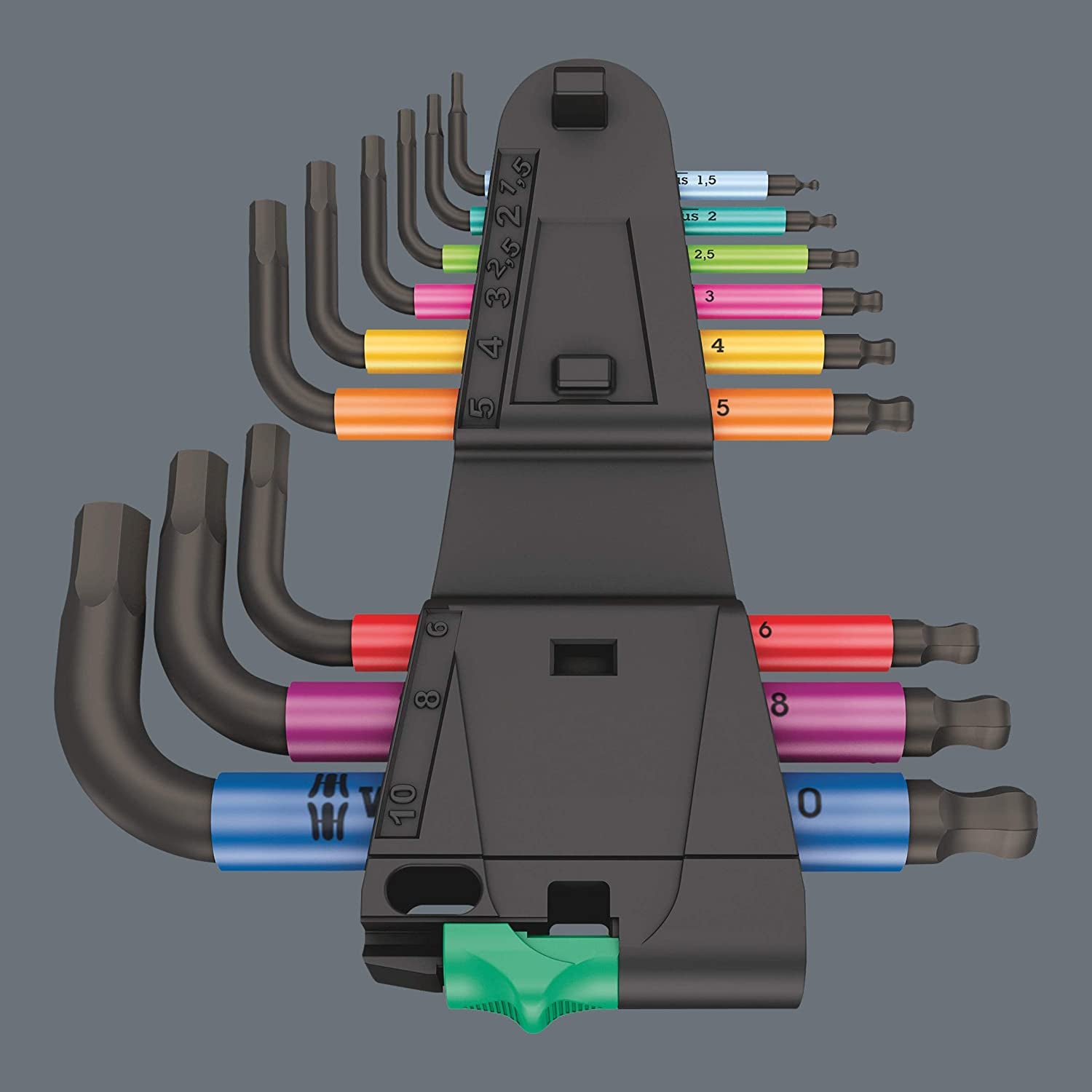 950/9 Metric Hex-Plus Multicolour 2 L-Key Set (Piece of 9)