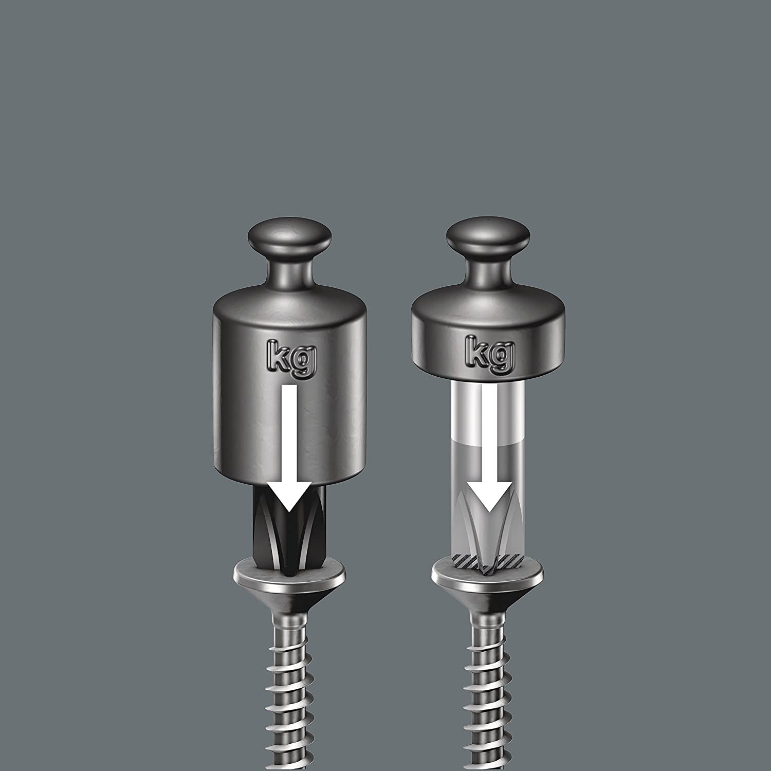 Kraftform Plus 334/6 Screwdriver Set with Rack and Lasertip, (Piece of 6)