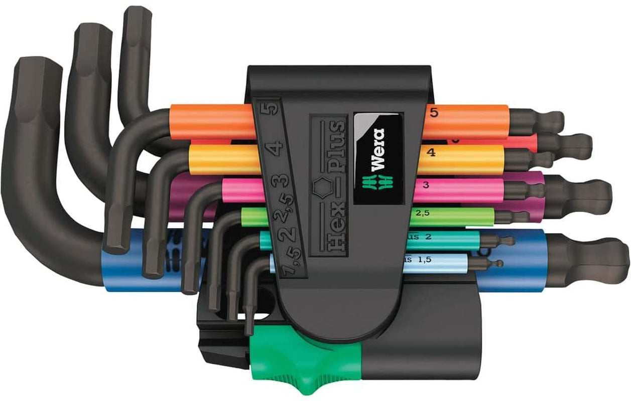 950/9 Metric Hex-Plus Multicolour 2 L-Key Set (Piece of 9)