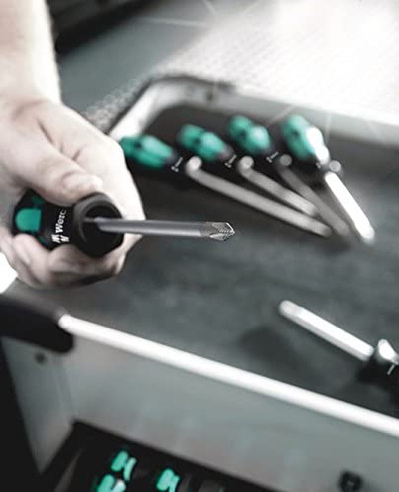 Kraftform Plus 334/6 Screwdriver Set with Rack and Lasertip, (Piece of 6)