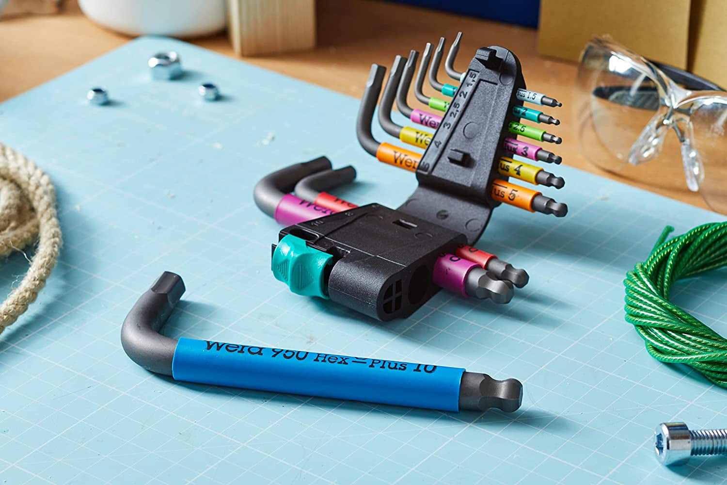 950/9 Metric Hex-Plus Multicolour 2 L-Key Set (Piece of 9)