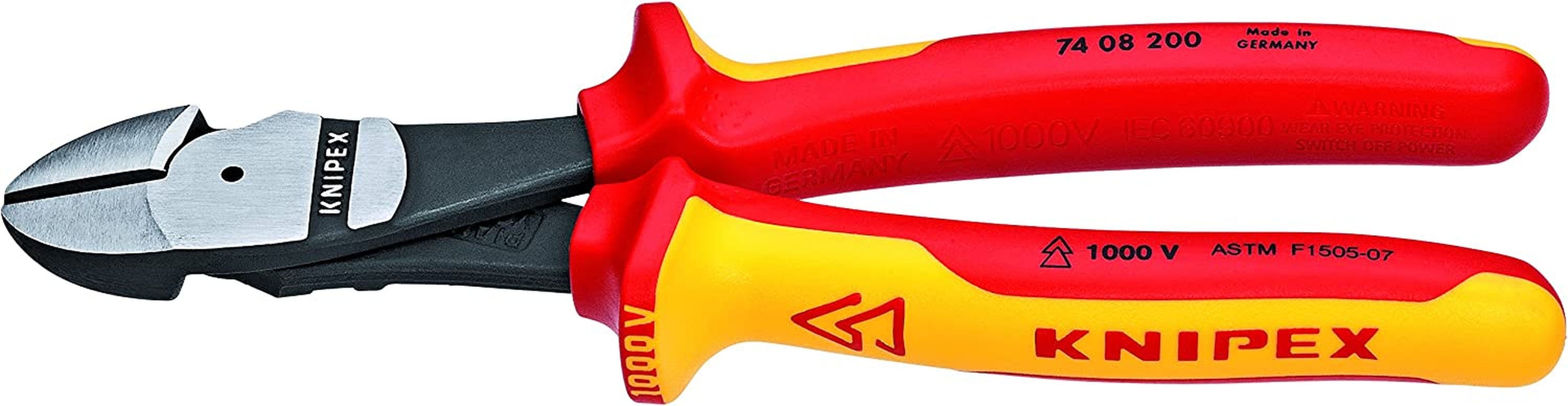 Knipex 989825US 7-Piece 1000V Insulated Pliers, Cutters, and Screwdriver Commercial Tool Set