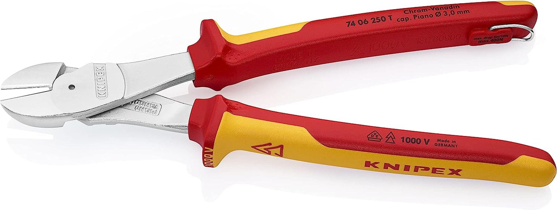 10" High Leverage Diagonal Cutters-1000V Insulated-Tethered Attachment - First Choice Electric