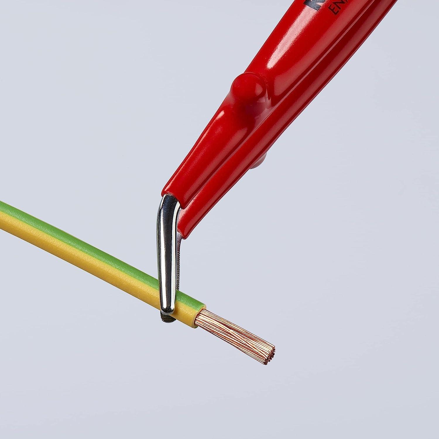 5 1/2" Stainless Steel Gripping-30°Angled Tweezers-1000V Insulated - First Choice Electric