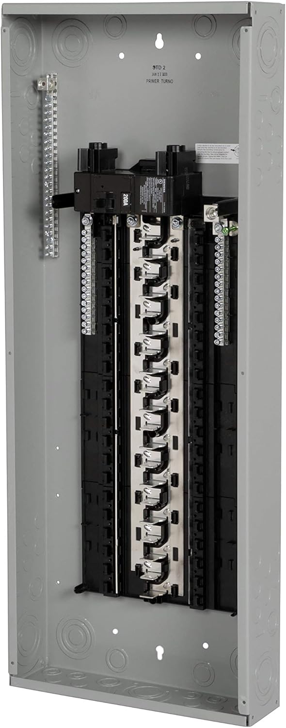 Siemens 200 amp plug-on neutral residential electrical panel