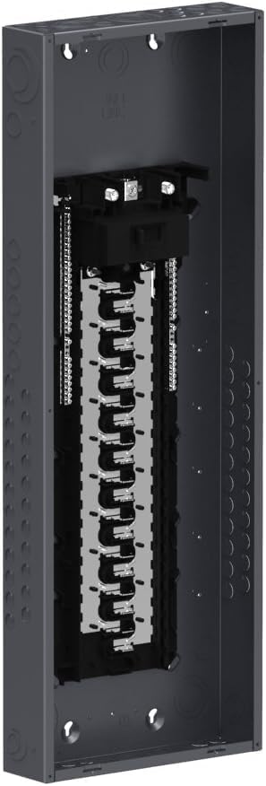 Square D Homeline 200 amp main breaker load center electrical panel